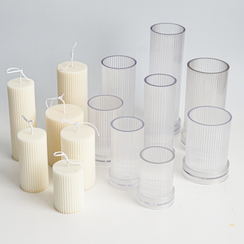 Candle Making Kit - Novo diy riscas redondas dente fino