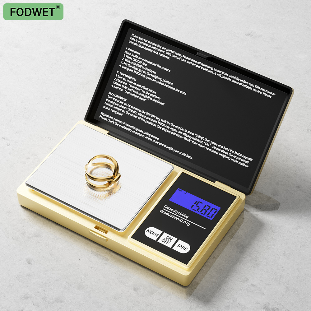 Candle Wax Scale - Balança Mecânica Pequena Dourada com Display