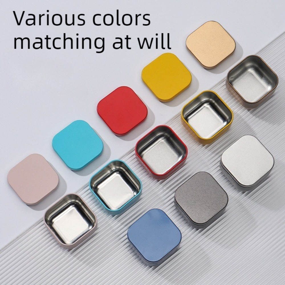 Candle Containers - 20PCS Potes de Metal Quadrados Vazios