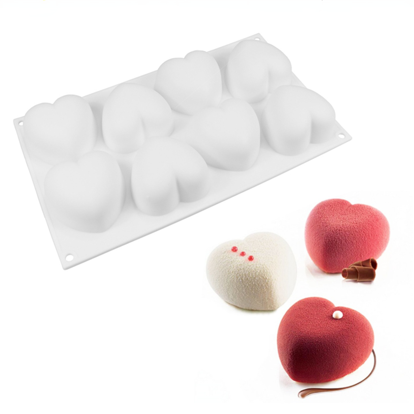Candle Making Kit - Amor coração silicone sabão molde artesanal