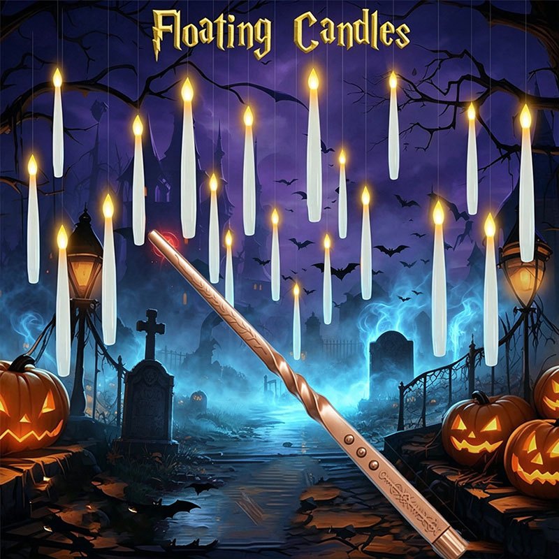 Silk Candle - Velas Mágicas Flutuantes com Varinha, Velas