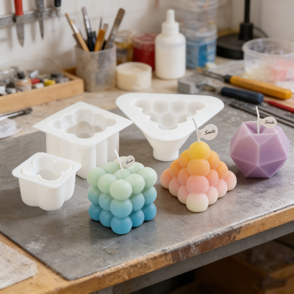 Candle Making Kit - Conjunto de Moldes de Silicone para