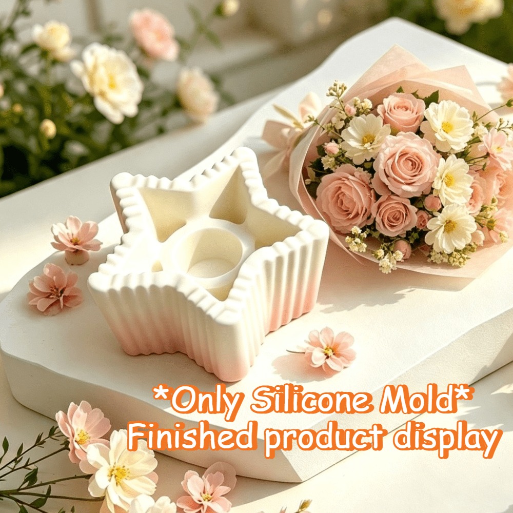 Candle Containers - Caixa de Armazenamento Quadrada em Silicone