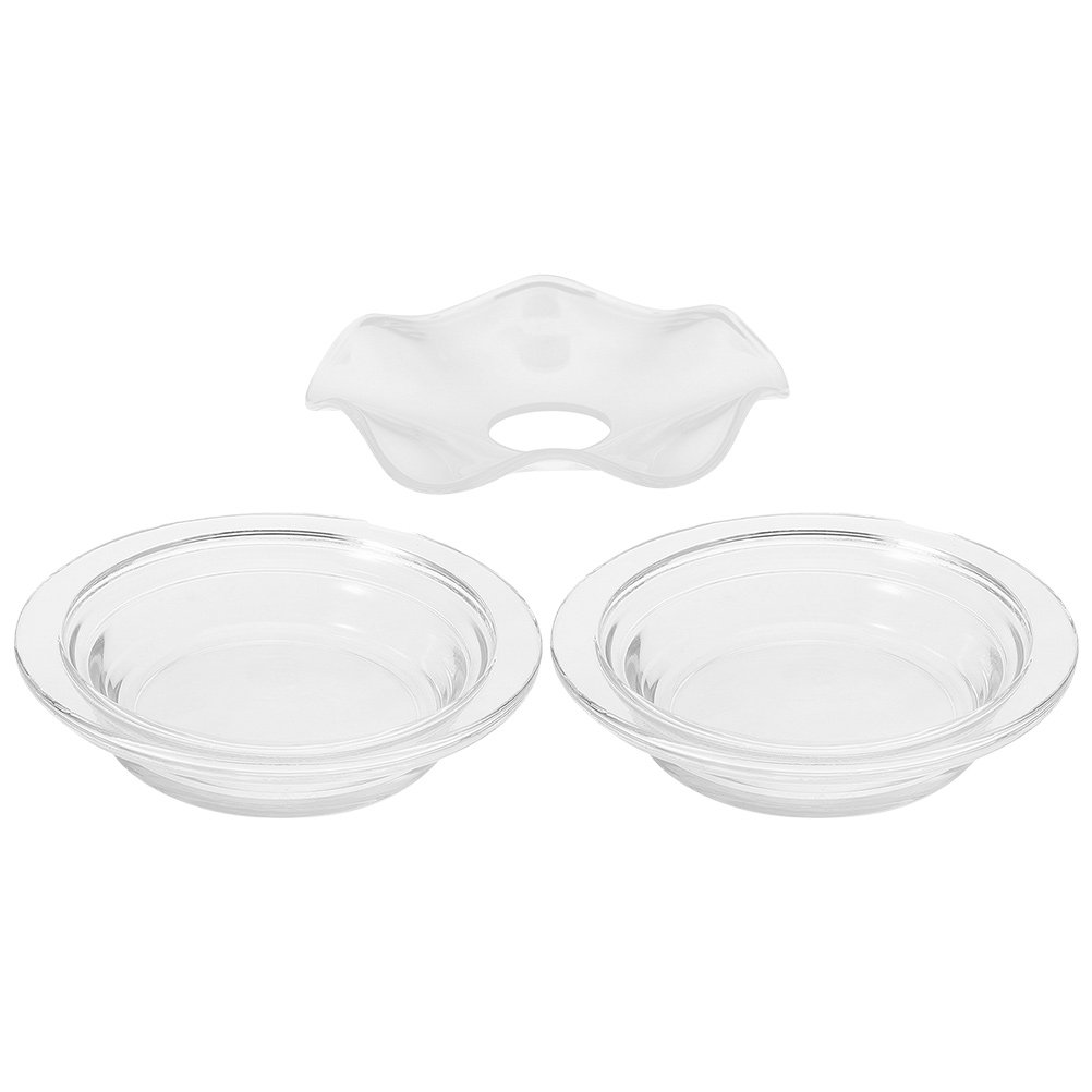 Conjunto de 3 pratos de vidro  - Wax Melts avaliação e preço
