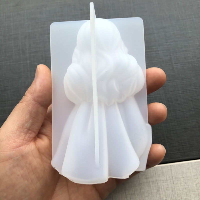 3d bonito princesa silicone ve - Candle Molds avaliação e preço