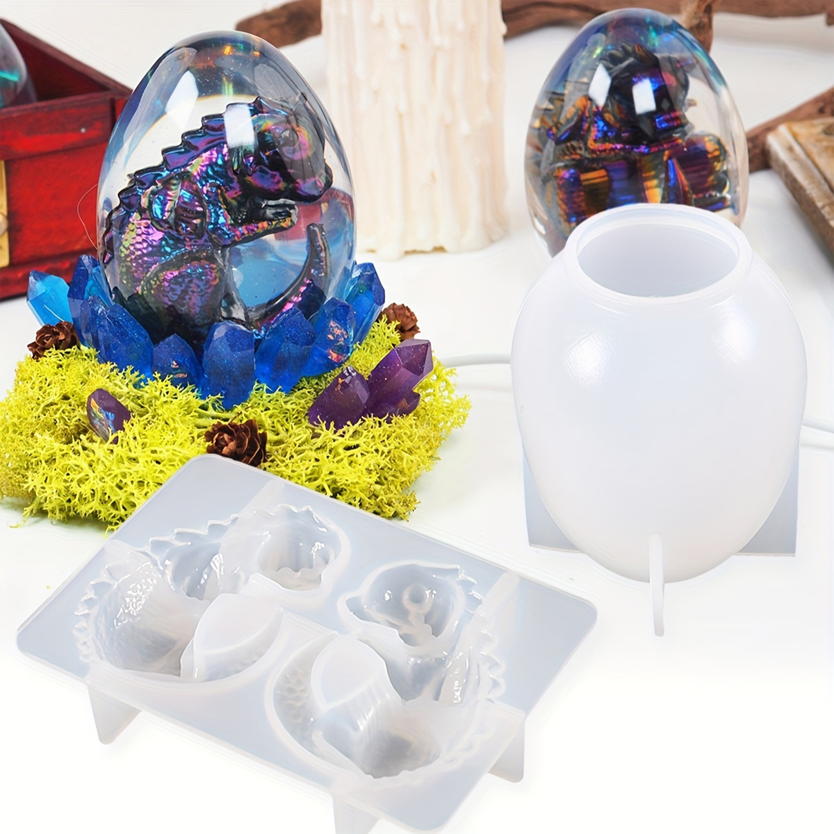 Moldes de ovo de dragão de sil - Candle Making Kit avaliação e preço