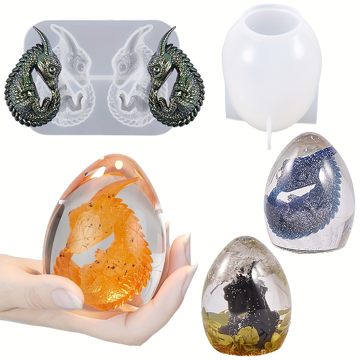 Moldes de ovo de dragão de sil - Candle Making Kit avaliação e preço