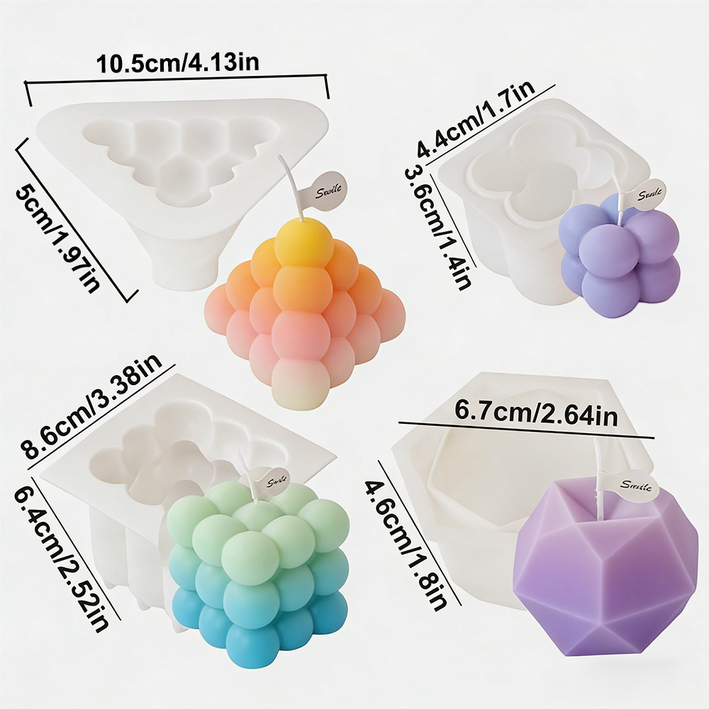 Conjunto de Moldes de Silicone - Candle Making Kit avaliação e preço